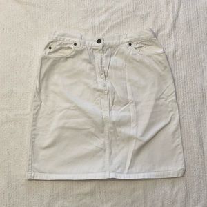 Jones Jeans | White Jean Skirt